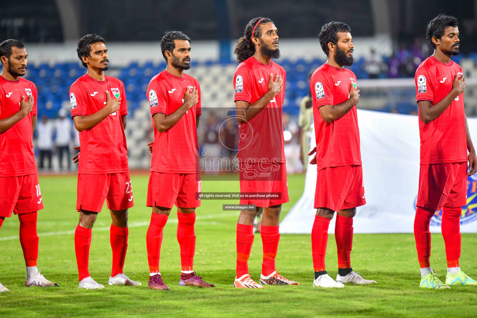 Maldives vs Bhutan in SAFF Championship 2023 held in Sree Kanteerava Stadium, Bengaluru, India, on Wednesday, 22nd June 2023. Photos: Nausham Waheed / images.mv