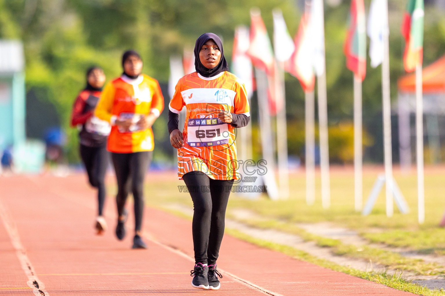 Day 5 of MWSC Interschool Athletics Championships 2024 held in Hulhumale Running Track, Hulhumale, Maldives on Wednesday, 13th November 2024. Photos by: Raif Yoosuf / Images.mv