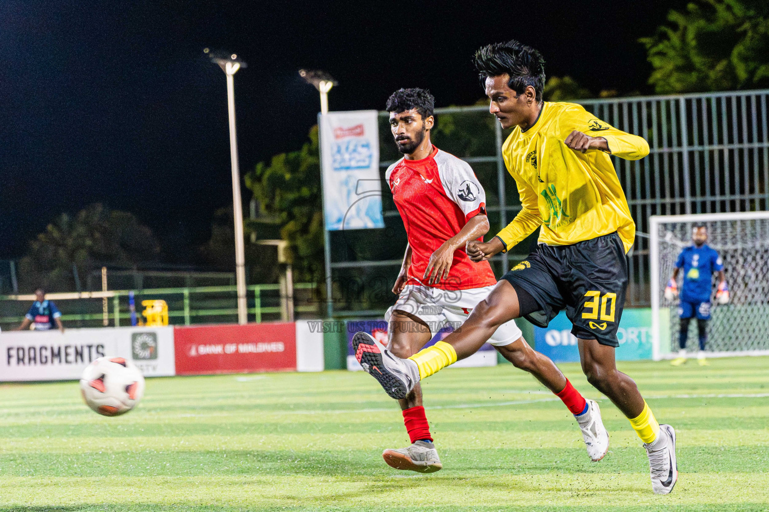Kanmathi SC VS BEST in Day 4 - Fonadhoo Youth Futsal Challenge 2025 held in Fonadhoo Futsal Stadium, L. Fonadhoo, Maldives on Wednesday, 29th October 2025 Photos: Arif Rasheed / images.mv