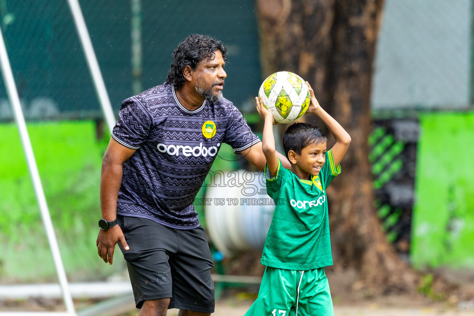 Day 1 of MILO SVAM Juniors 2025 (U-8) was held at Henveiru Stadium in Male', Maldives on Thursday, 26th June 2025. Photos: Mohamed Mahfooz Moosa / images.mv