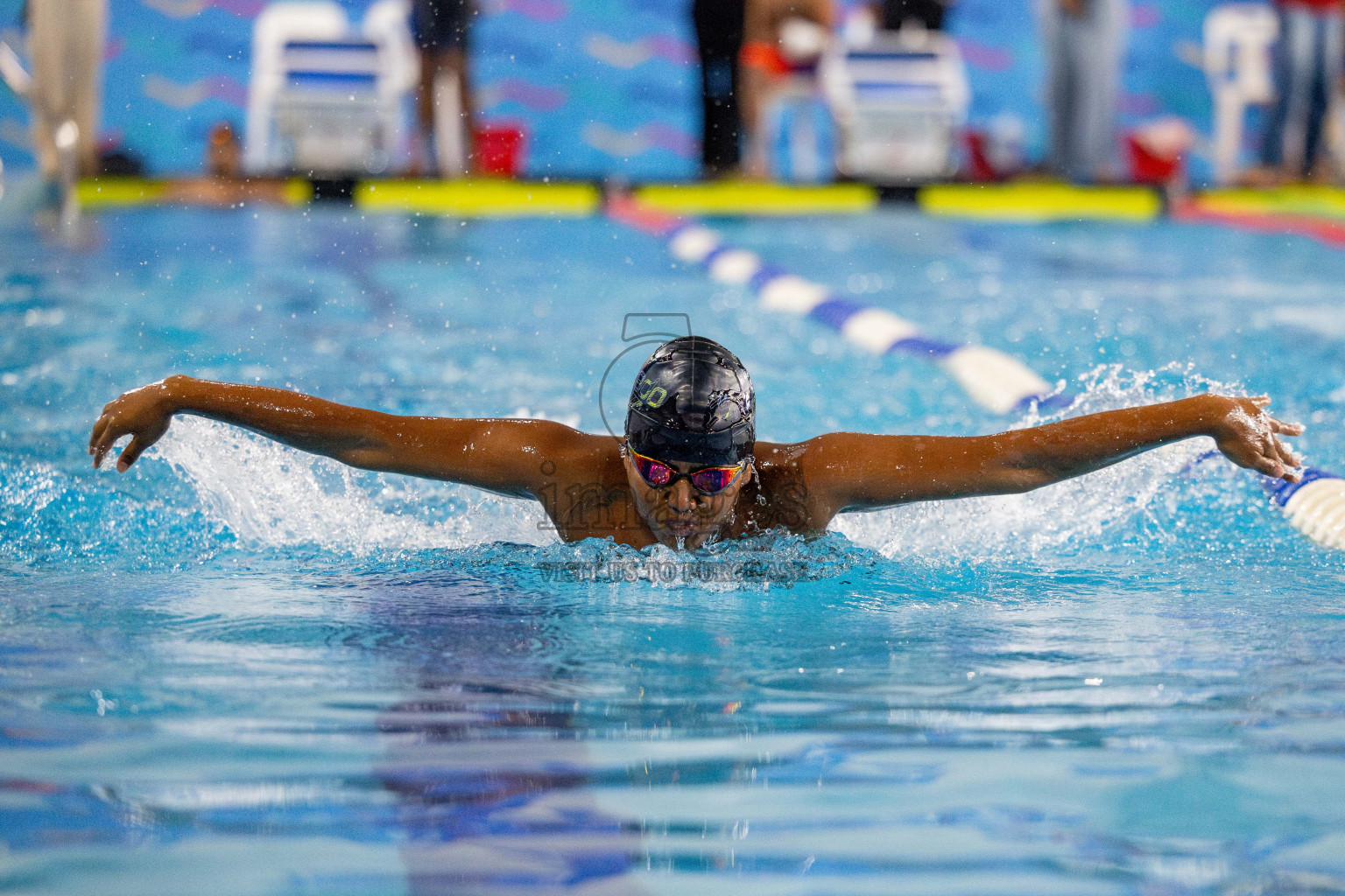 Day 4 of National Swimming Competition 2024 held in Hulhumale', Maldives on Monday, 16th December 2024. 
Photos: Hassan Simah / images.mv