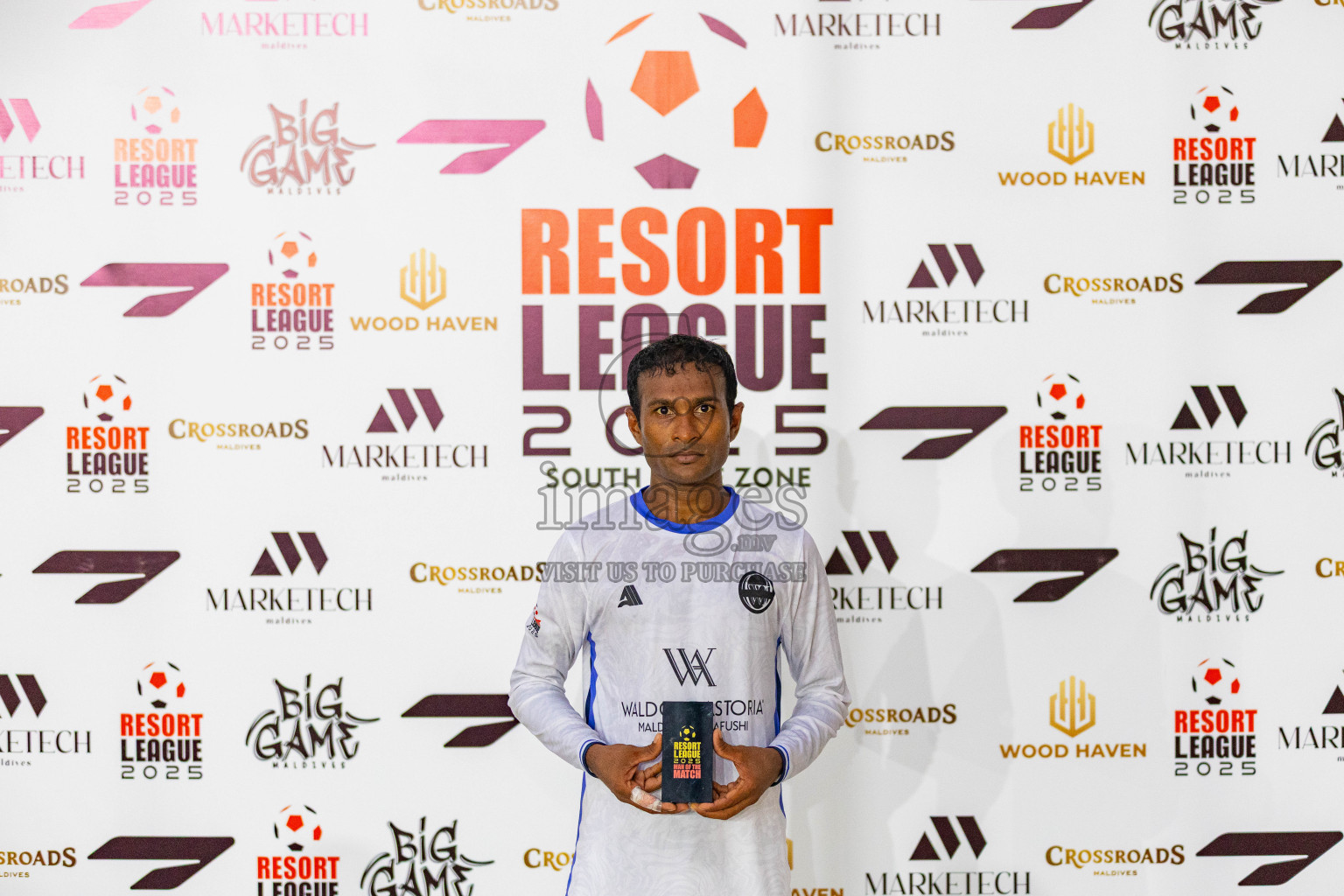Waldorf Astoria vs Ozen Maadhoo in Resort League 2025 (South Male Zone) day 5 was held on Thursday, 2nd October 2025 in Crossroads's Maldives, Photos: Areef Adam / images.mv