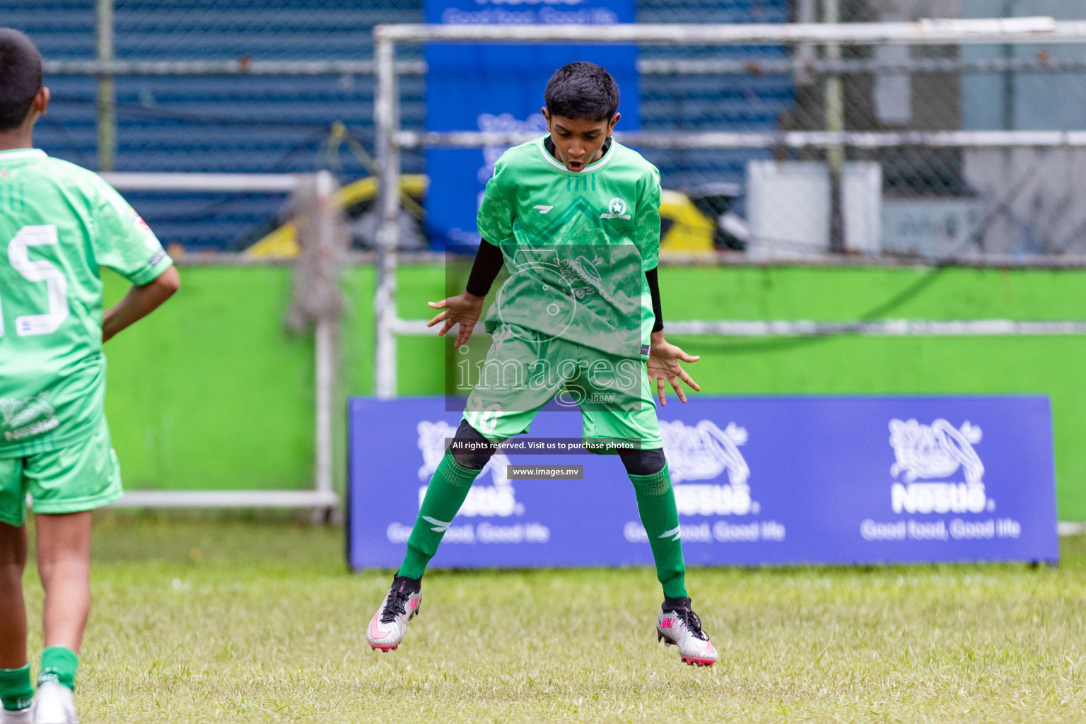 Day 1 of Milo kids football fiesta, held in Henveyru Football Stadium, Male', Maldives on Wednesday, 11th October 2023 Photos: Nausham Waheed/ Images.mv