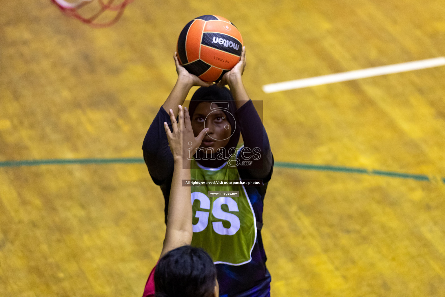 Lorenzo Sports Club vs Youth United Sports Club in the Milo National Netball Tournament 2022 on 20 July 2022, held in Social Center, Male', Maldives. Photographer: Hassan Simah / Images.mv