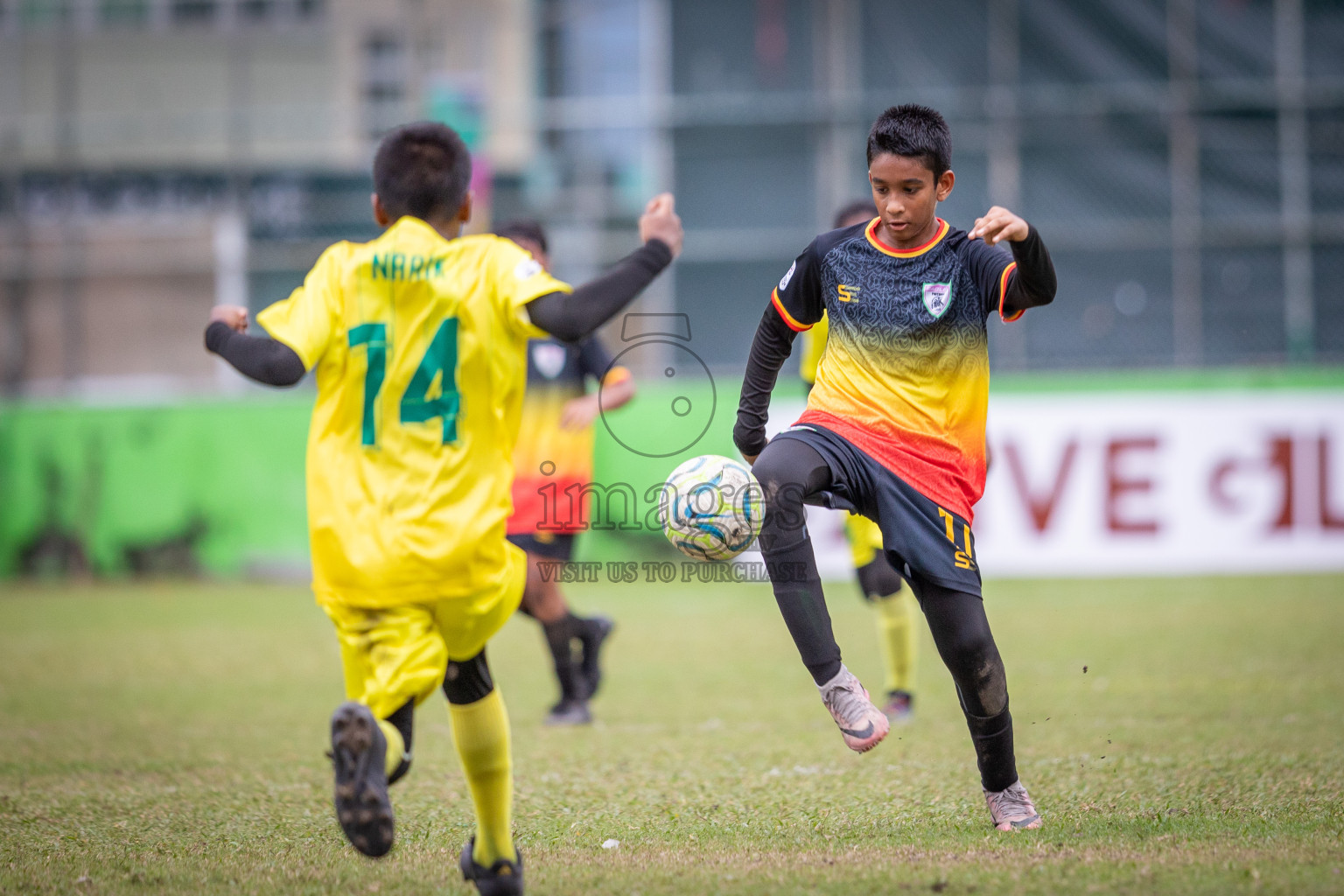 Eagles vs Maziya (U12) in Dhivehi Youth League 2024 - Day 2. Matches held at Henveiru Stadium on 22nd November 2024 , Friday. Photos: Shuu Abdul Sattar/ Images.mv