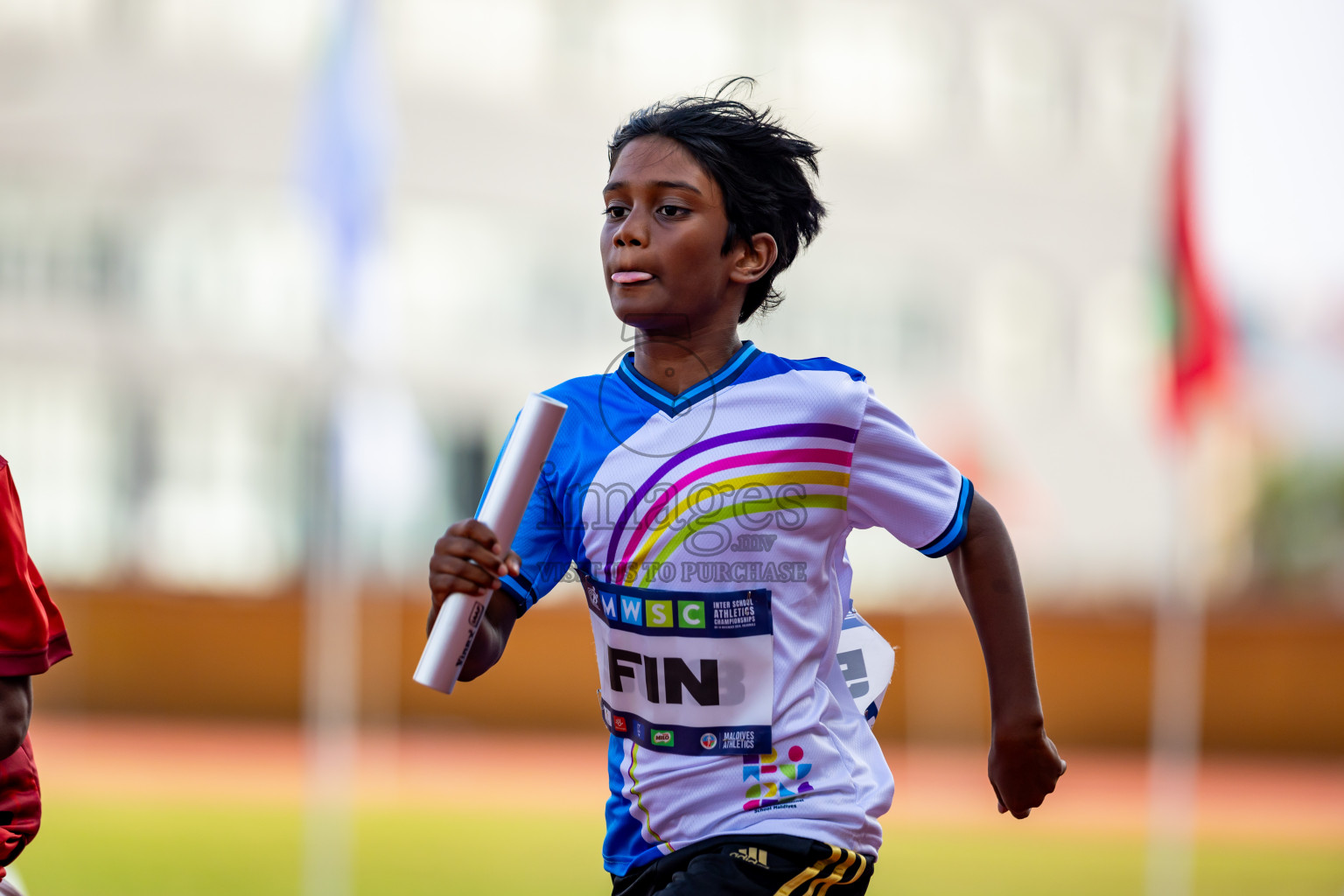 Day 5 of MWSC Interschool Athletics Championships 2024 held in Hulhumale Running Track, Hulhumale, Maldives on Wednesday, 13th November 2024. Photos by: Nausham Waheed / Images.mv