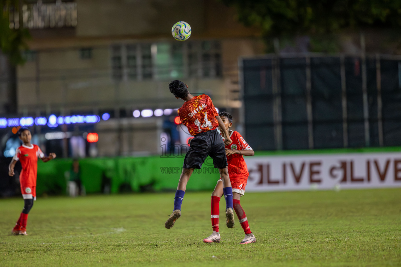 SUS vs Huriyya (U12) in Dhivehi Youth League 2024 - Day 2. Matches held at Henveiru Stadium on 22nd November 2024 , Friday. Photos: Shuu Abdul Sattar/ Images.mv