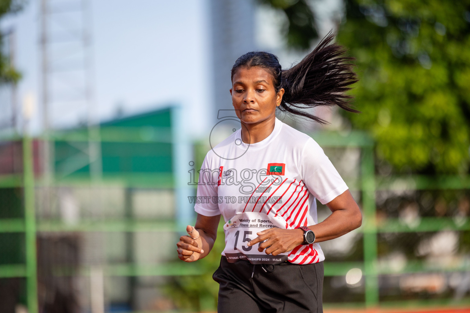 Day 2 of 33rd National Athletics Championship was held in Ekuveni Track at Male', Maldives on Friday, 6th September 2024. Photos: Shuu Abdul Sattar / images.mv