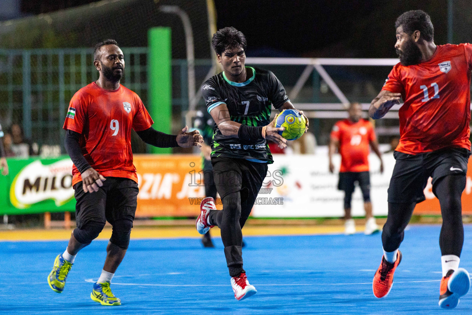 Day 19 of 10th National Handball Tournament 2023, held in Handball ground, Male', Maldives on Tuesday, 19th December 2023 Photos: Nausham Waheed/ Images.mv