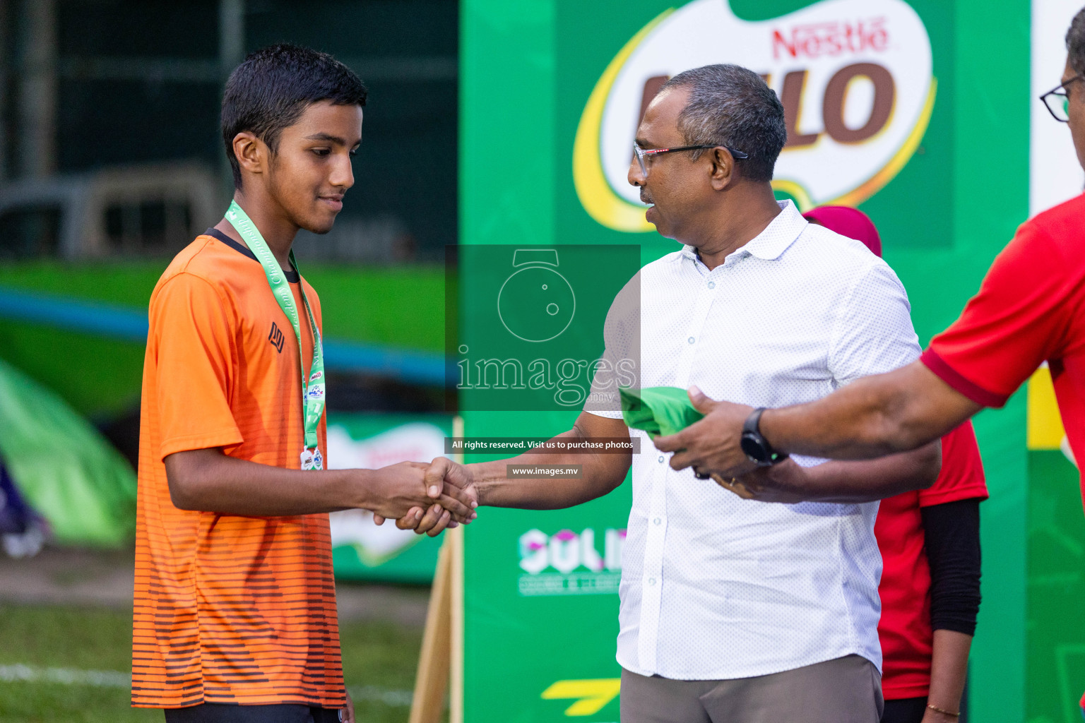 Day 2 of MILO Academy Championship 2023 (u14) was held in Henveyru Stadium Male', Maldives on 4th November 2023. Photos: Nausham Waheed / images.mv