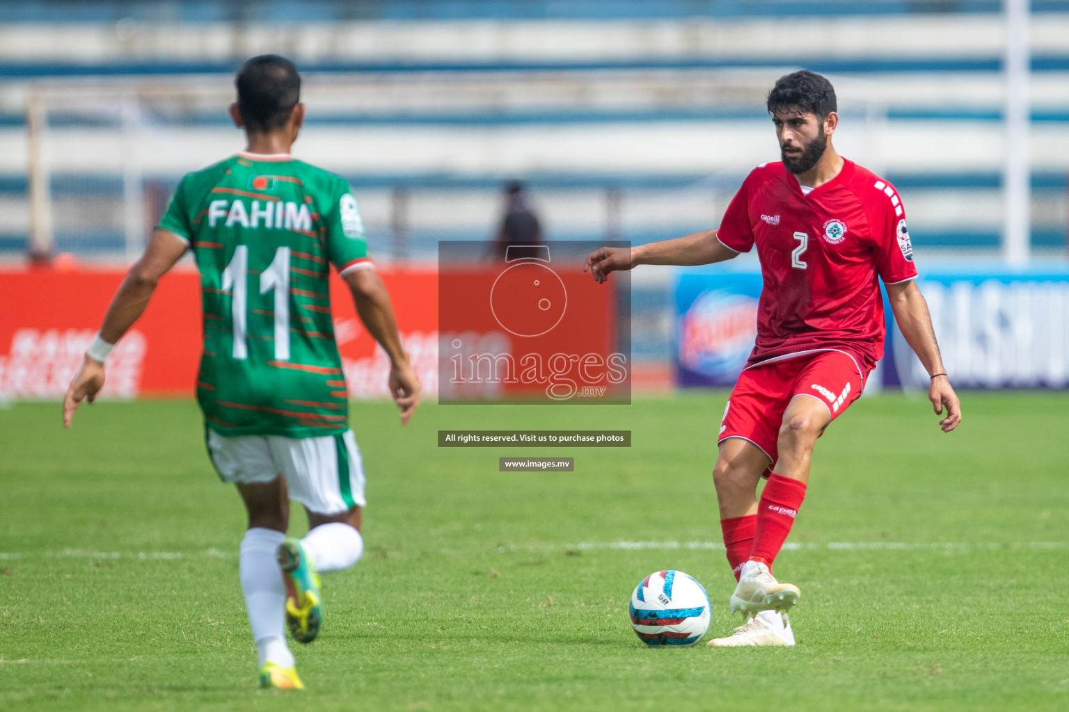 Lebanon vs Bangladesh in SAFF Championship 2023 held in Sree Kanteerava Stadium, Bengaluru, India, on Wednesday, 22nd June 2023. Photos: Nausham Waheed / images.mv