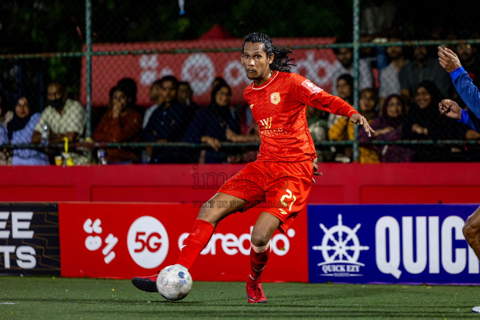 GA Villingili vs GA Dhevvadhoo in Zone round Day 28 of Golden Futsal Challenge 2025 was held on Saturday , 1st February 2025, in Hulhumale', Maldives. Photos: Nausham Waheed / images.mv