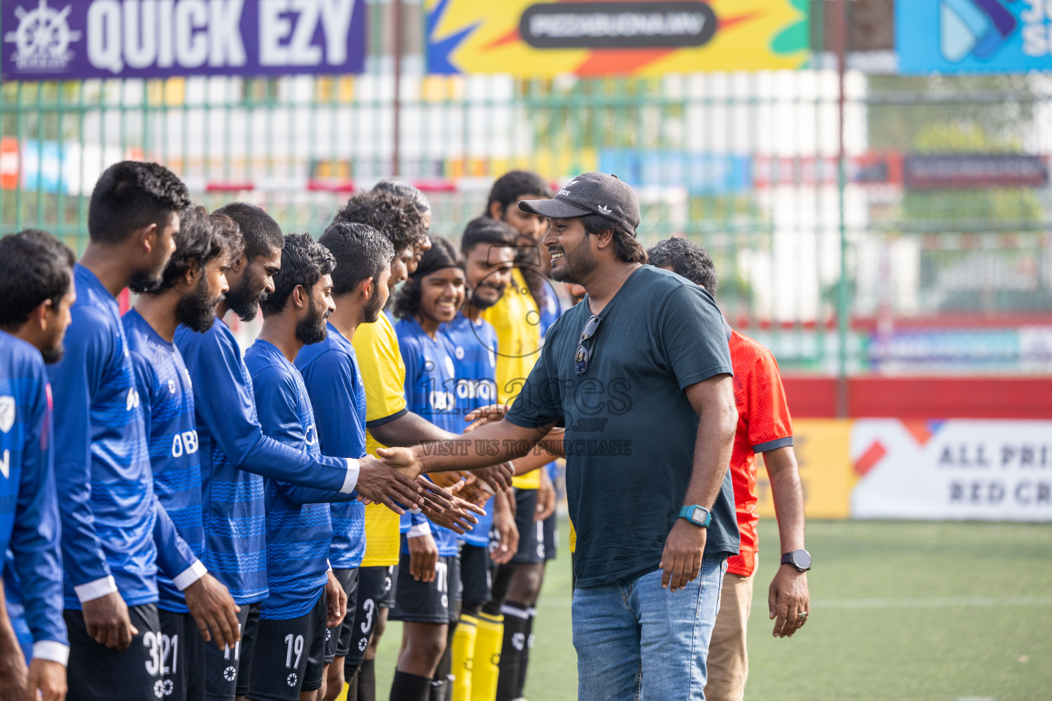 K Gaafaru vs K Himmafushi in Day 15 of Golden Futsal Challenge 2025 was held on Sunday, 19th January 2025, in Hulhumale', Maldives. Photos: Mohamed Mahfooz Moosa / images.mv