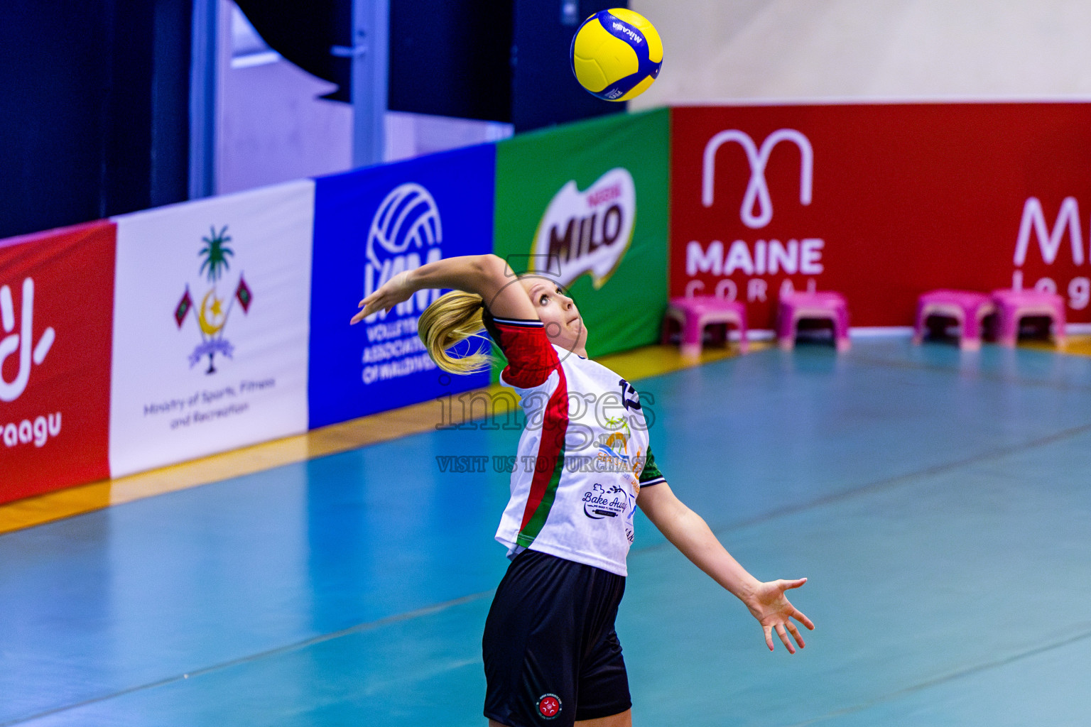 Police Club vs Huraa Community Club in Day 6 of Women's Division of VAM Cup 2025 held in Male', Maldives on Monday, 14th April 2025 at Social Center Indoor Hall Photos By: Nausham Waheed / images.mv