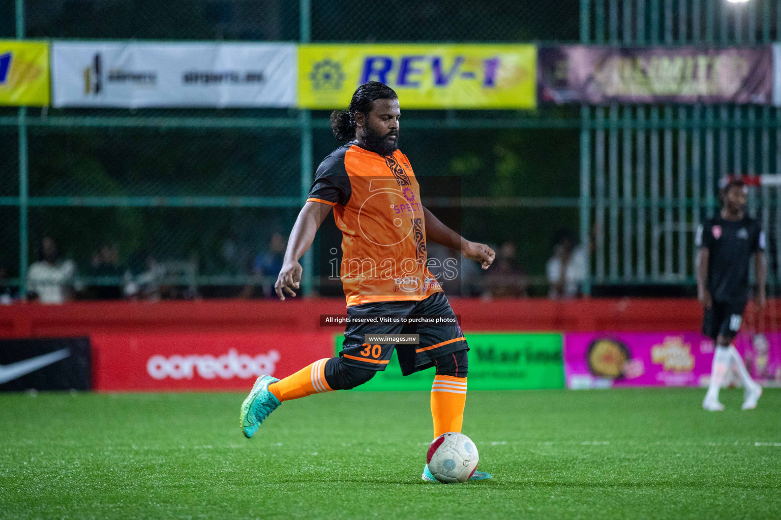 ADh. Hangnaameedhoo vs ADh. Dhagethi in Day 7 of Golden Futsal Challenge 2023 on 11 February 2023 in Hulhumale, Male, Maldives