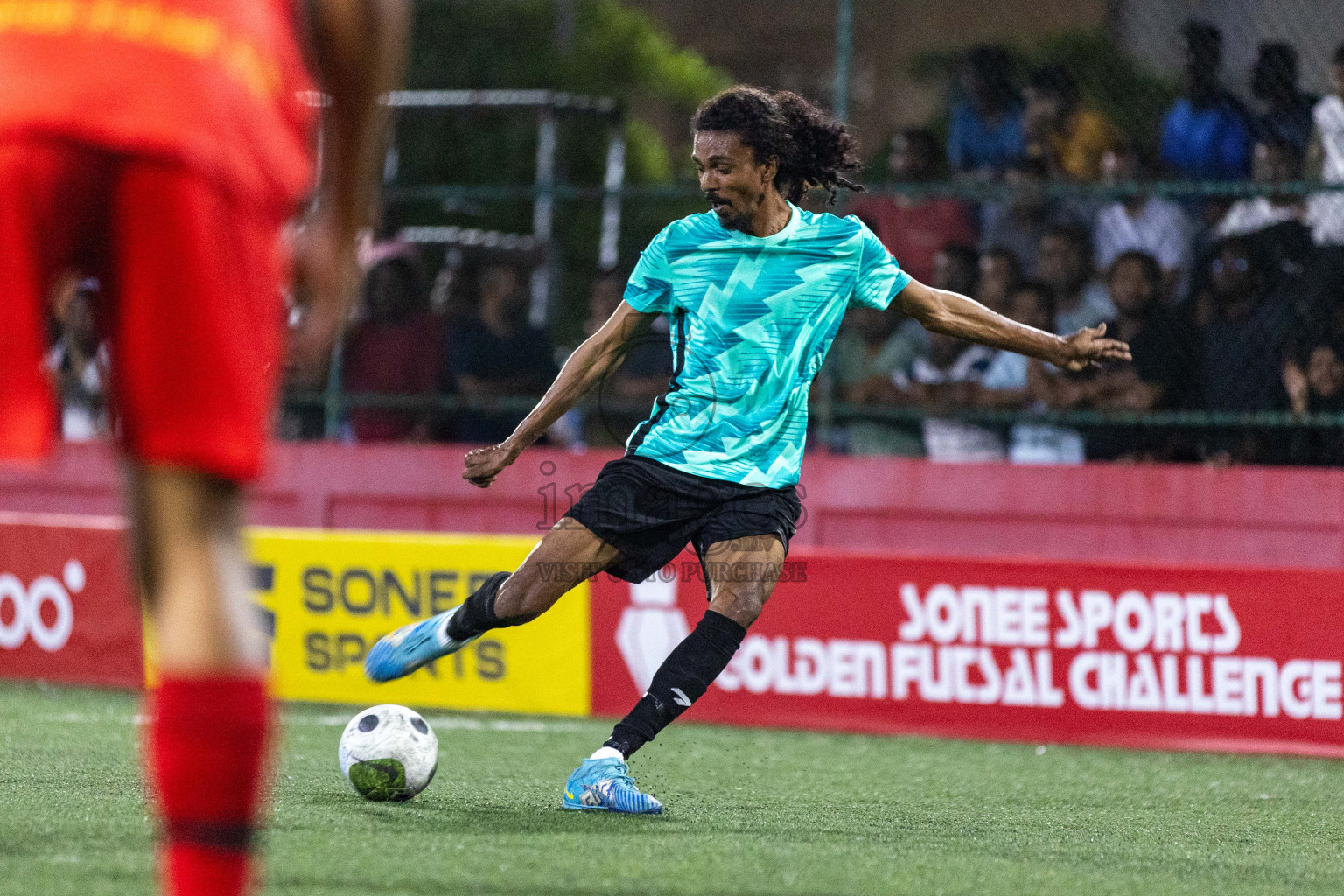 S Maradhoo VS S Maradhoofeydhoo in Day 13 of Golden Futsal Challenge 2024 was held on Saturday, 27th January 2024, in Hulhumale', Maldives Photos: Nausham Waheed / images.mv