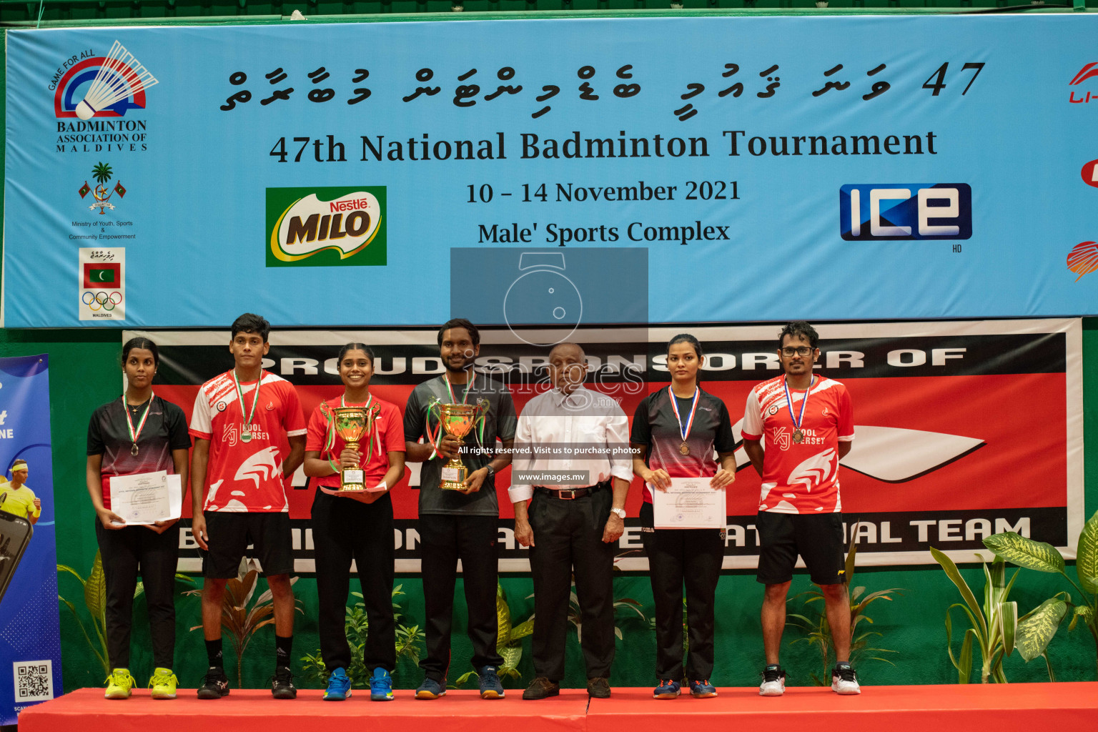 47th National Badminton Tournament 2021 held from 10 to 14 November 2021 in Male' Sports Complex, Maldives