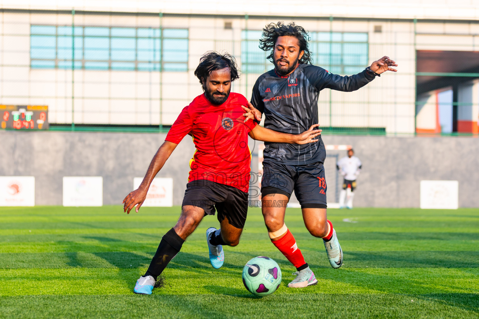 The One vs Banafsaa Kanmathi in Day 4 of BG Futsal Challenge 2024 was held on Friday, 15th March 2024, in Male', Maldives Photos: Nausham Waheed / images.mv