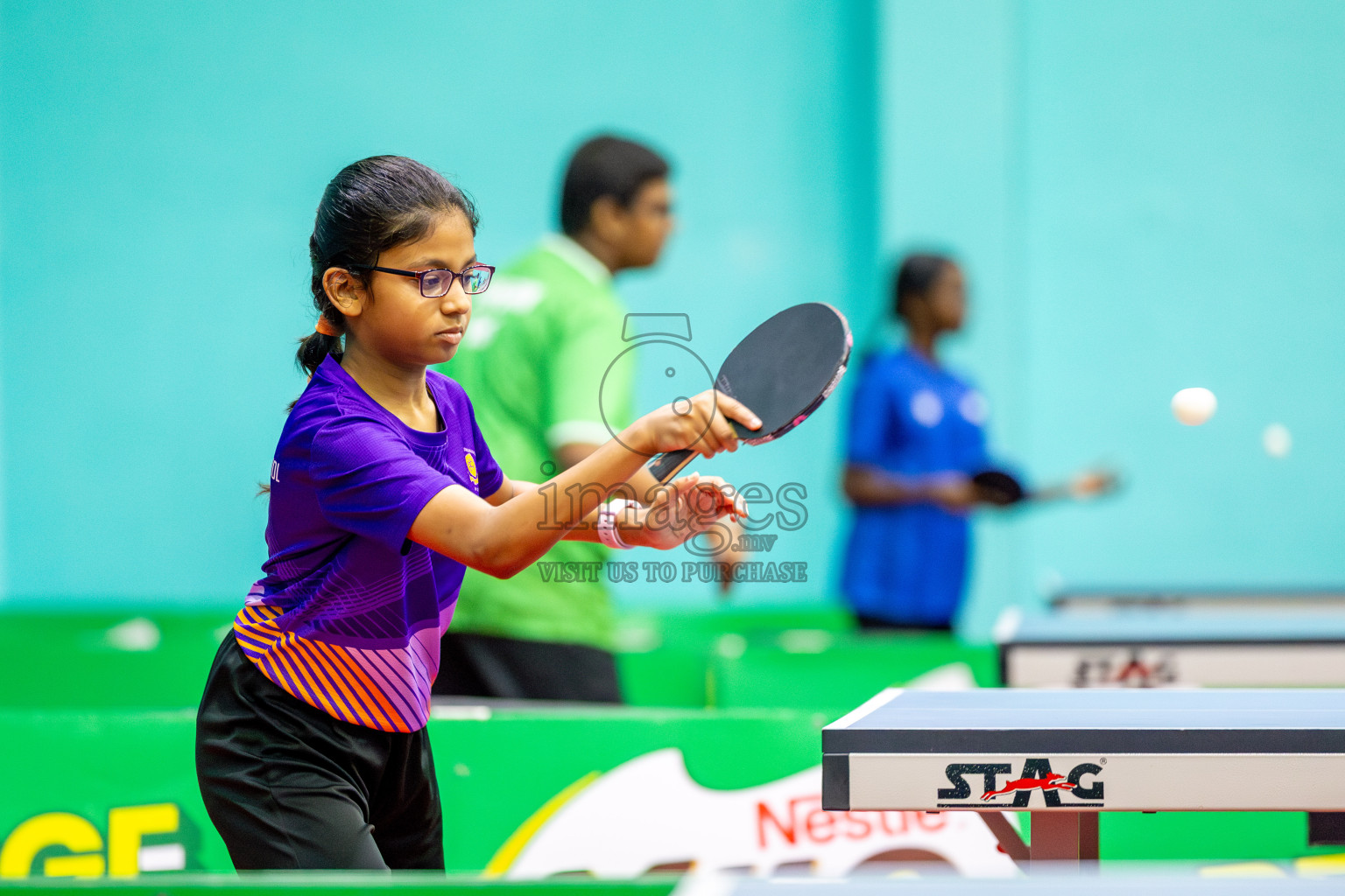 Day 2 of Interschool Table Tennis Tournament 2025 held at Male' TT Hall, Male', Maldives on Thursday, 15th May 2025. Photos By: Ismail Thoriq / images.mv