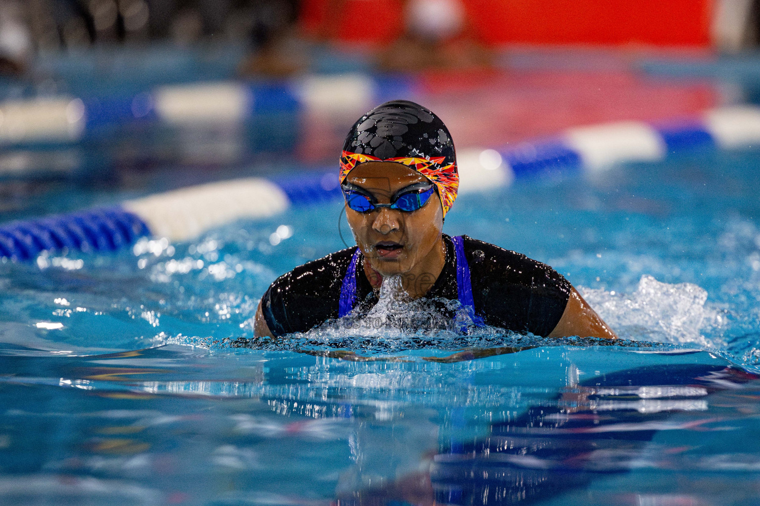 Day 4 of National Swimming Championship 2024 held in Hulhumale', Maldives on Monday, 16th December 2024. Photos: Hassan Simah / images.mv