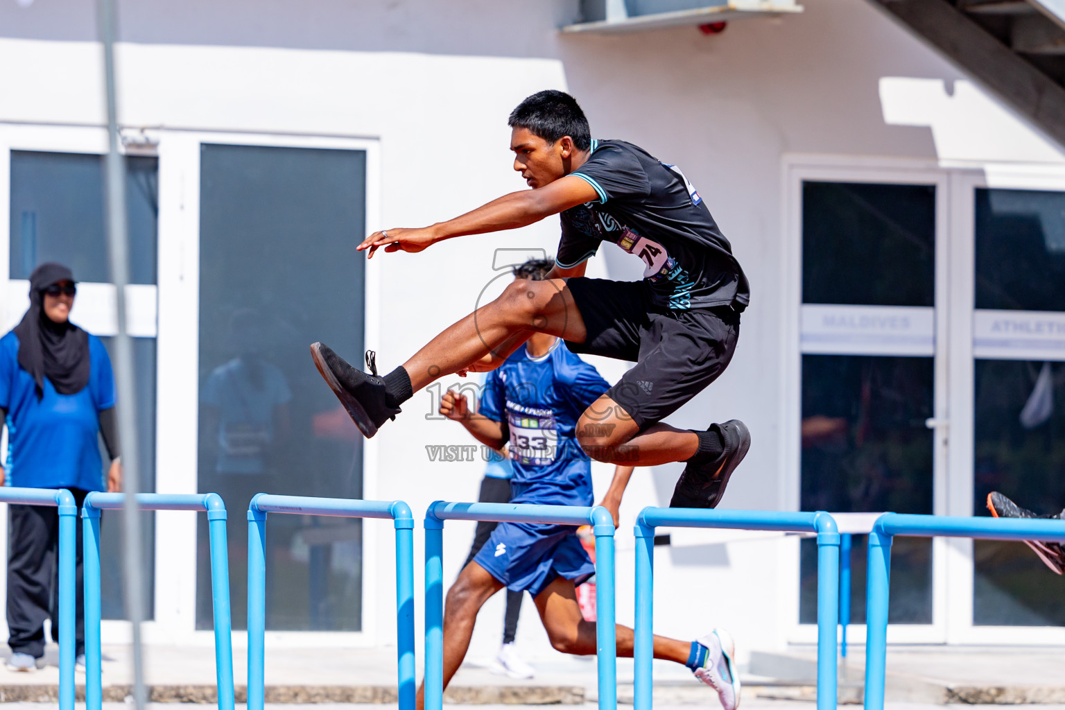 Day 4 of MWSC Interschool Athletics Championships 2024 held in Hulhumale Running Track, Hulhumale, Maldives on Tuesday, 12th November 2024. Photos by: Nausham Waheed / Images.mv