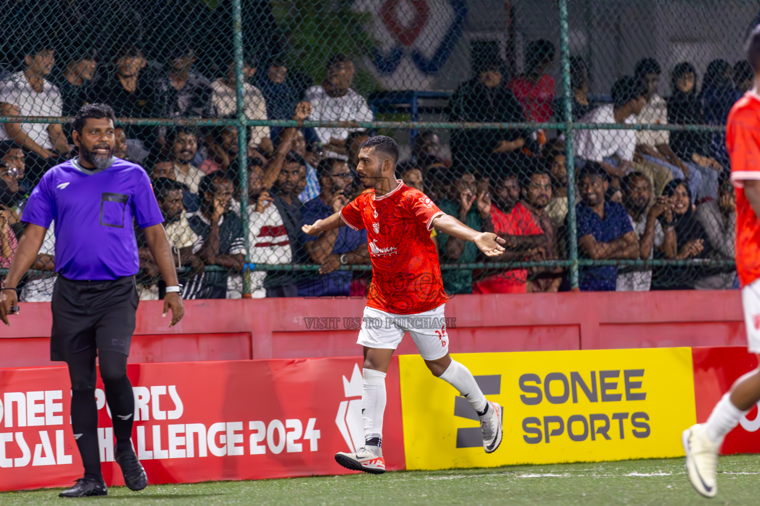 HA Utheemu vs HA Dhidhdhoo on Day 37 of Golden Futsal Challenge 2024 was held on Thursday, 22nd February 2024, in Hulhumale', Maldives
Photos: Ismail Thoriq / images.mv