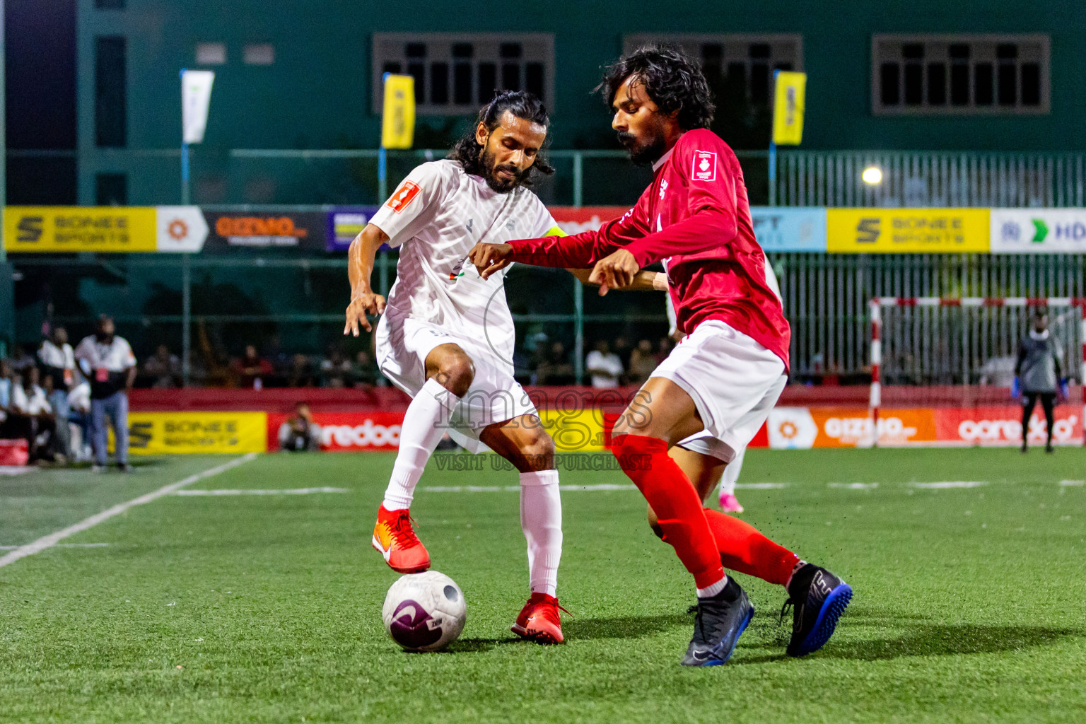 K Kaashidhoo VS K Himmafushi in Day 25 of Golden Futsal Challenge 2024 was held on Thursday , 8th February 2024 in Hulhumale', Maldives Photos: Nausham Waheed / images.mv