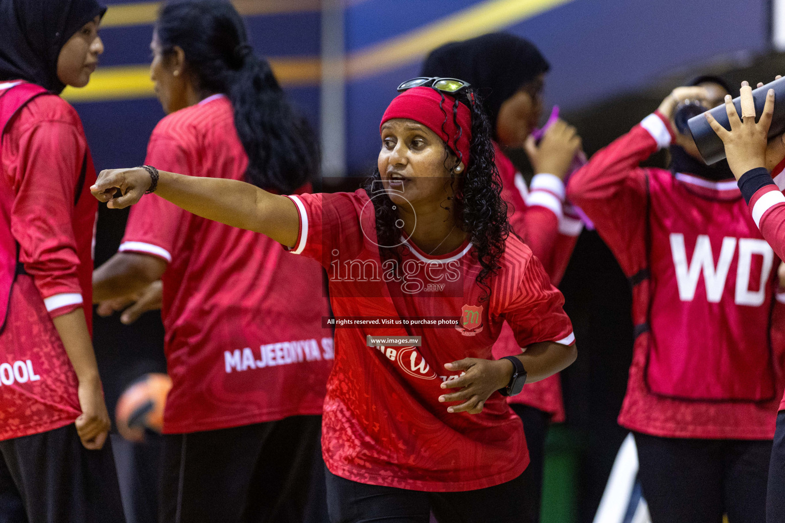 Day6 of 24th Interschool Netball Tournament 2023 was held in Social Center, Male', Maldives on 1st November 2023. Photos: Nausham Waheed / images.mv