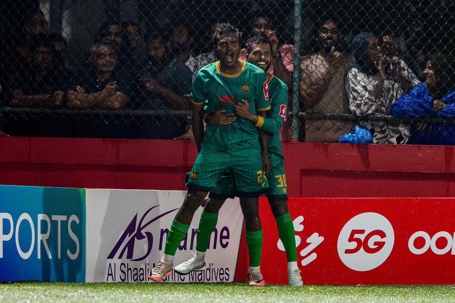 ADh Dhangethi vs ADh Mandhoo on Day 20 of Golden Futsal Challenge 2025 was held on Thursday, 23rd January 2025, in Hulhumale', Maldives. Photos: Nausham Waheed / images.mv