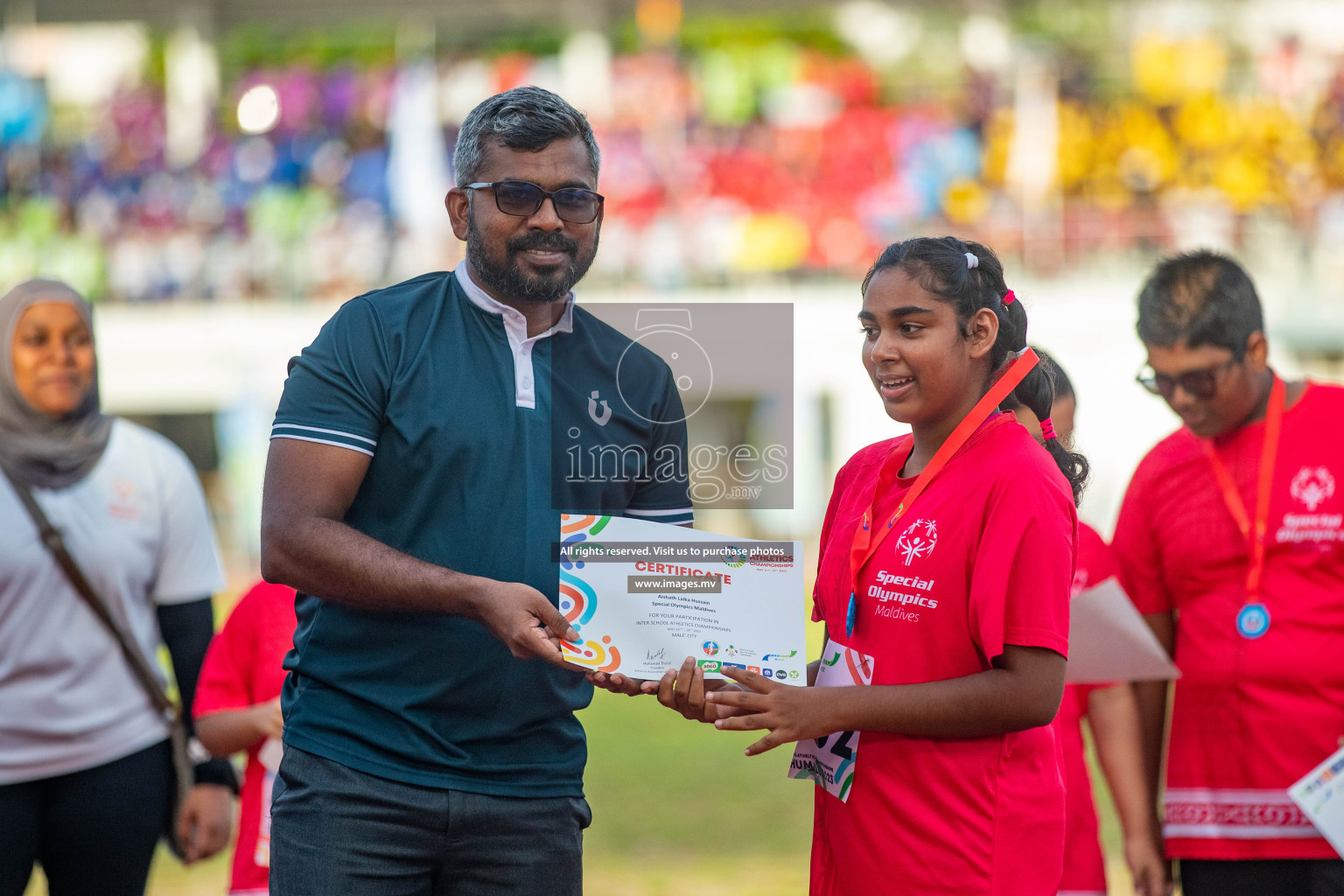 Day one of Inter School Athletics Championship 2023 was held at Hulhumale' Running Track at Hulhumale', Maldives on Saturday, 14th May 2023. Photos: Nausham Waheed / images.mv