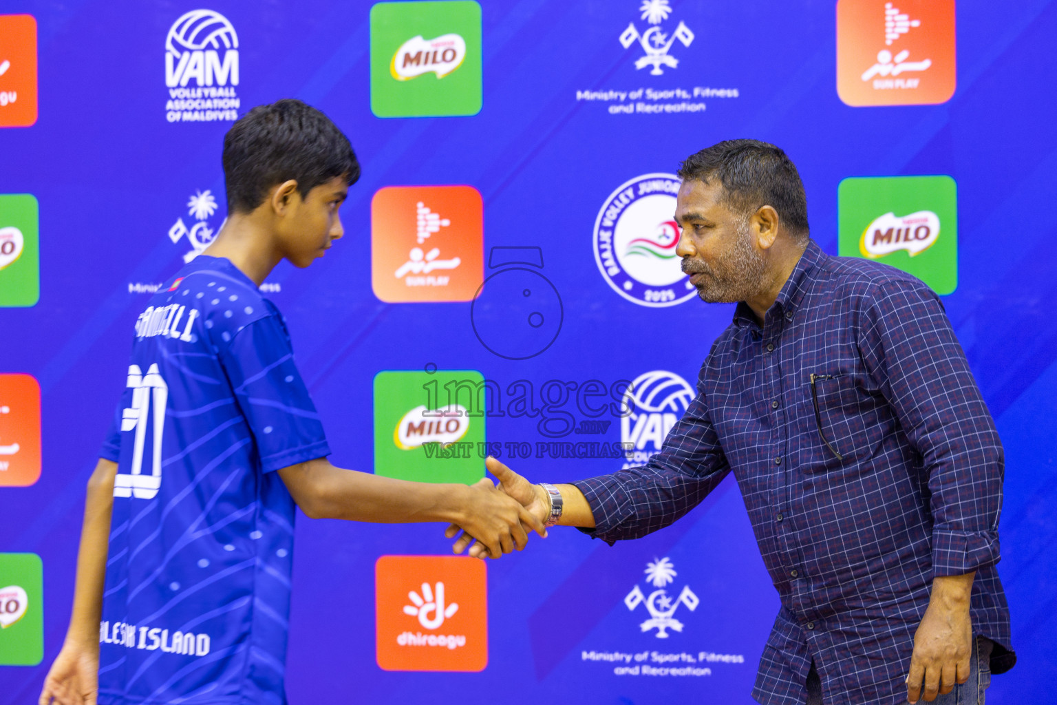 ADh Maamigili vs Male' City in the Finals of MILO Raajje Volley Junior Championship 2025 (U16 Boys) was held in Social Center Indoor Hall, Maldives on Saturday, 27th September 2025. Photos: Ismail Thoriq / images.mv