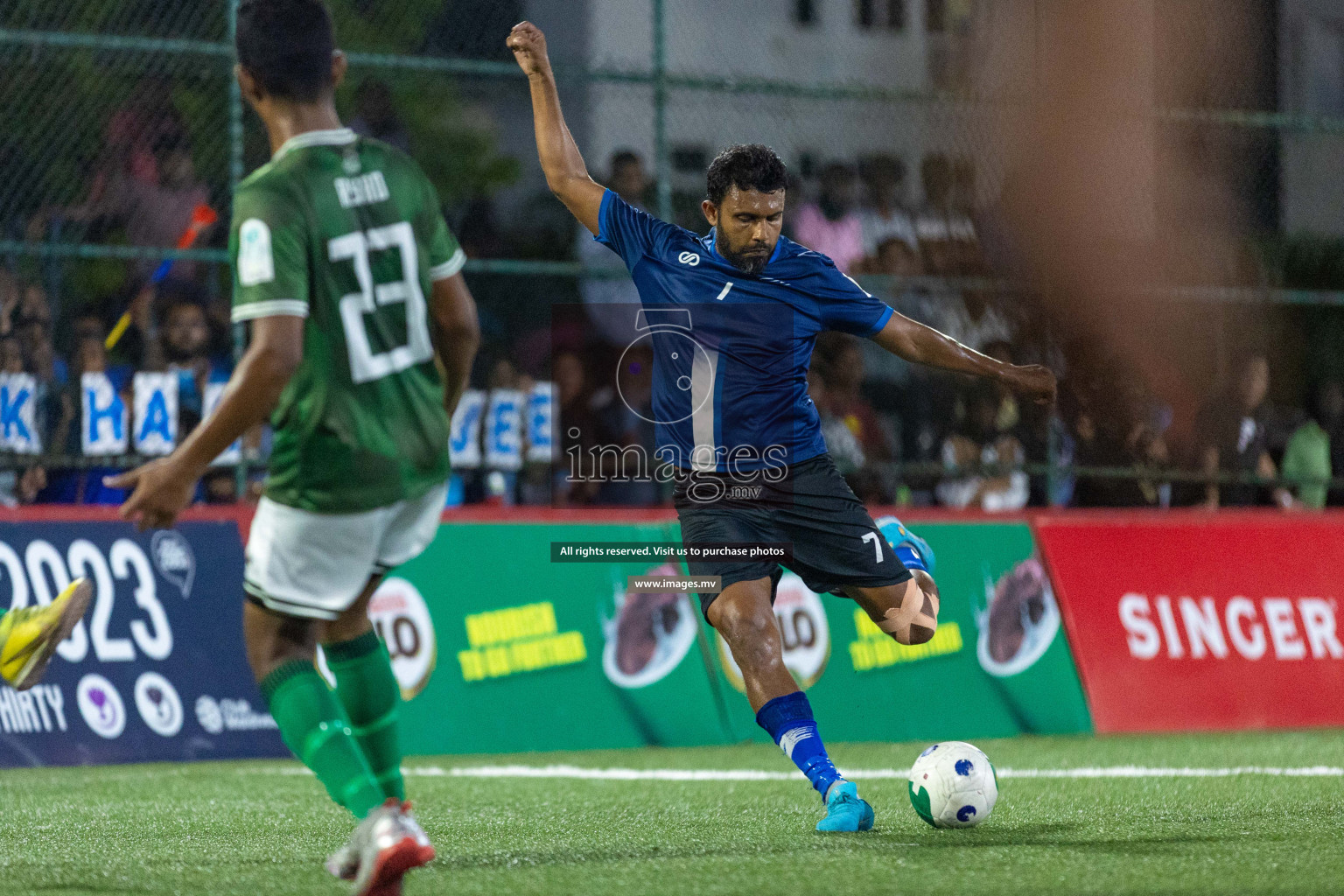 POSC vs Team Khaarijee in Quarter Finals of Club Maldives Cup Classic 2023 held in Hulhumale, Maldives, on Friday, 11th August 2023 Photos: Ismail Thoriq, Nausham Waheed / images.mv