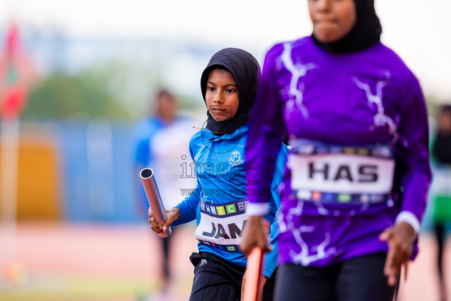 Day 5 of MWSC Interschool Athletics Championships 2024 held in Hulhumale Running Track, Hulhumale, Maldives on Wednesday, 13th November 2024. Photos by: Nausham Waheed / Images.mv