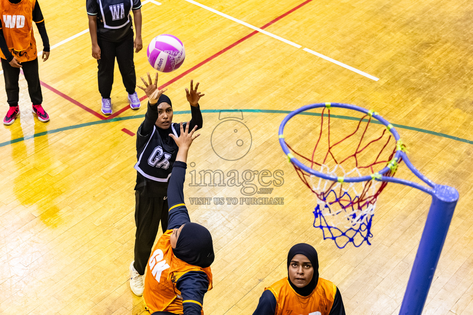 Day 4 of 23rd National Netball Tournament 2026 was held in Social Center Indoor Hall on Wednesday, 22nd April 2026. Photos: Mohamed Mahfooz Moosa / images.mv