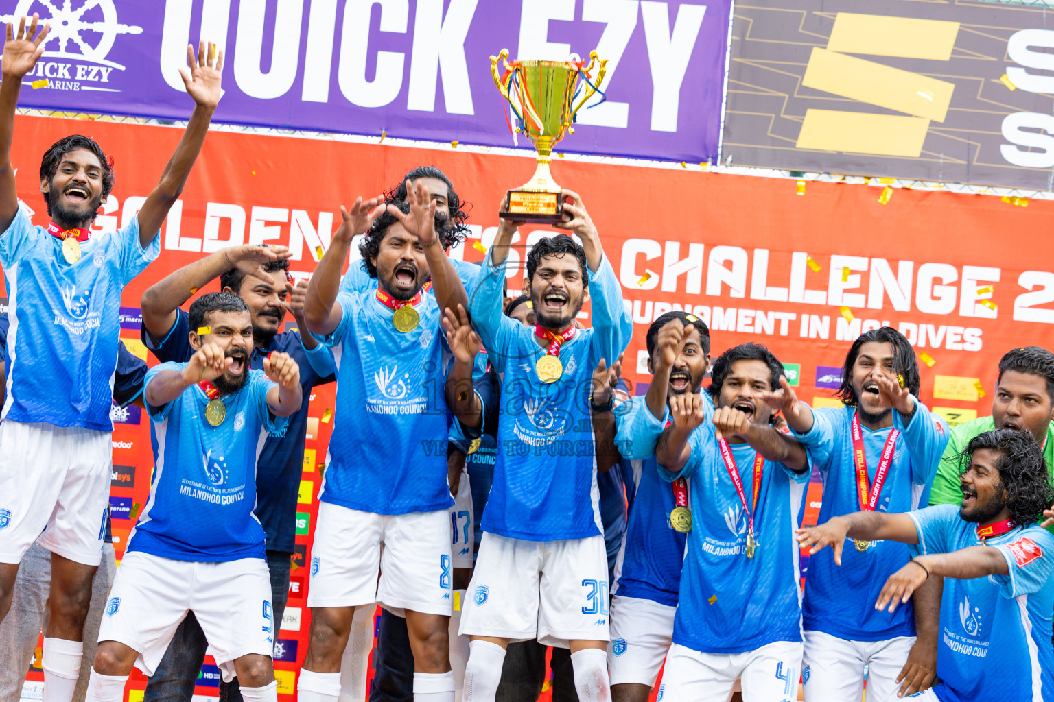 Sh Kanditheemu vs Sh Milandhoo in Day 21 of Golden Futsal Challenge 2025 was held on Saturday , 25th January 2025, in Hulhumale', Maldives.
Photos: Ismail Thoriq / images.mv