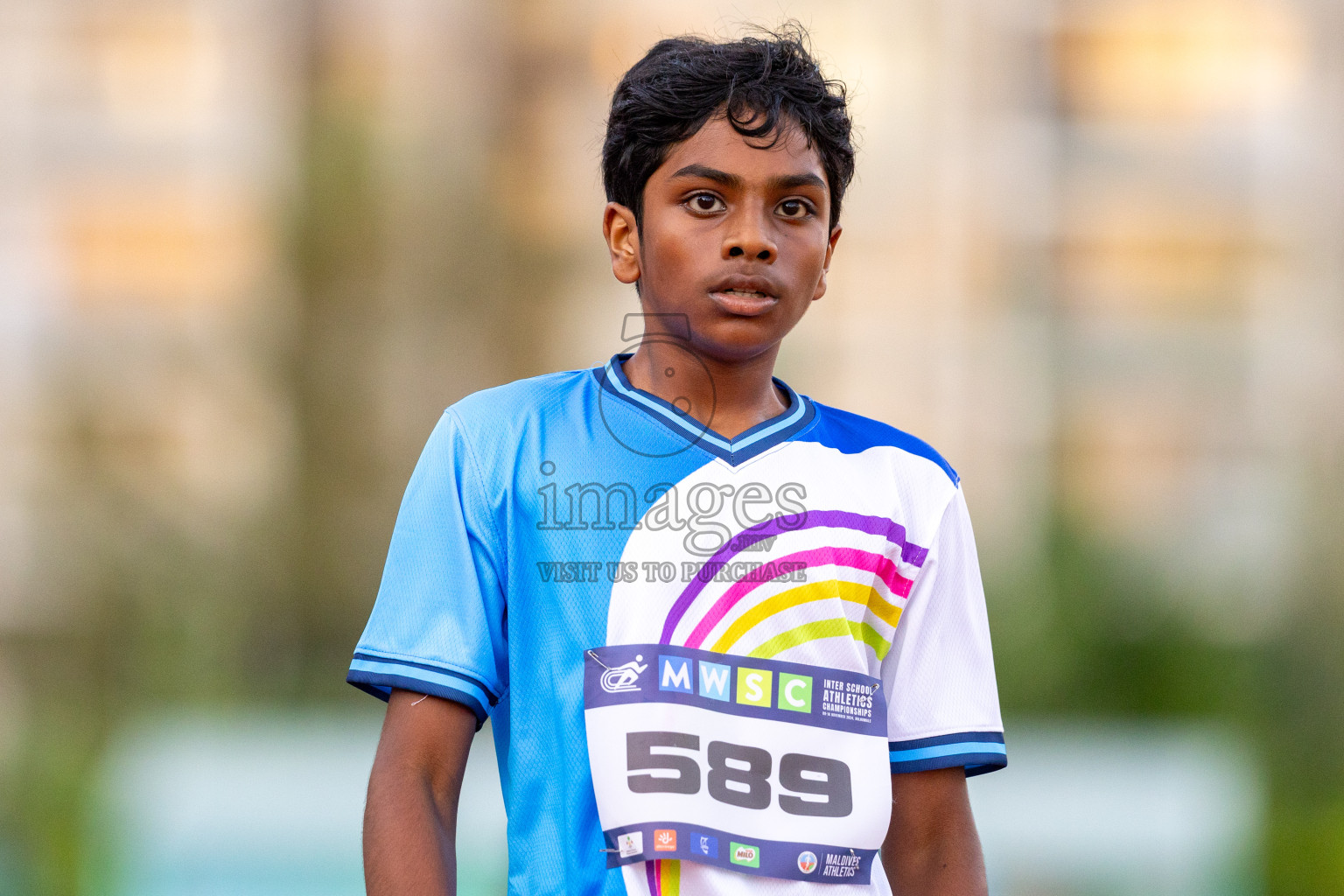 Day 1 of MWSC Interschool Athletics Championships 2024 held in Hulhumale Running Track, Hulhumale, Maldives on Saturday, 9th November 2024. Photos by: Ismail Thoriq / Images.mv