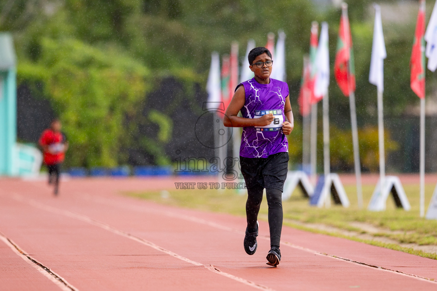 Day 3 of MWSC Interschool Athletics Championships 2024 held in Hulhumale Running Track, Hulhumale, Maldives on Monday, 11th November 2024. 
Photos by: Hassan Simah / Images.mv