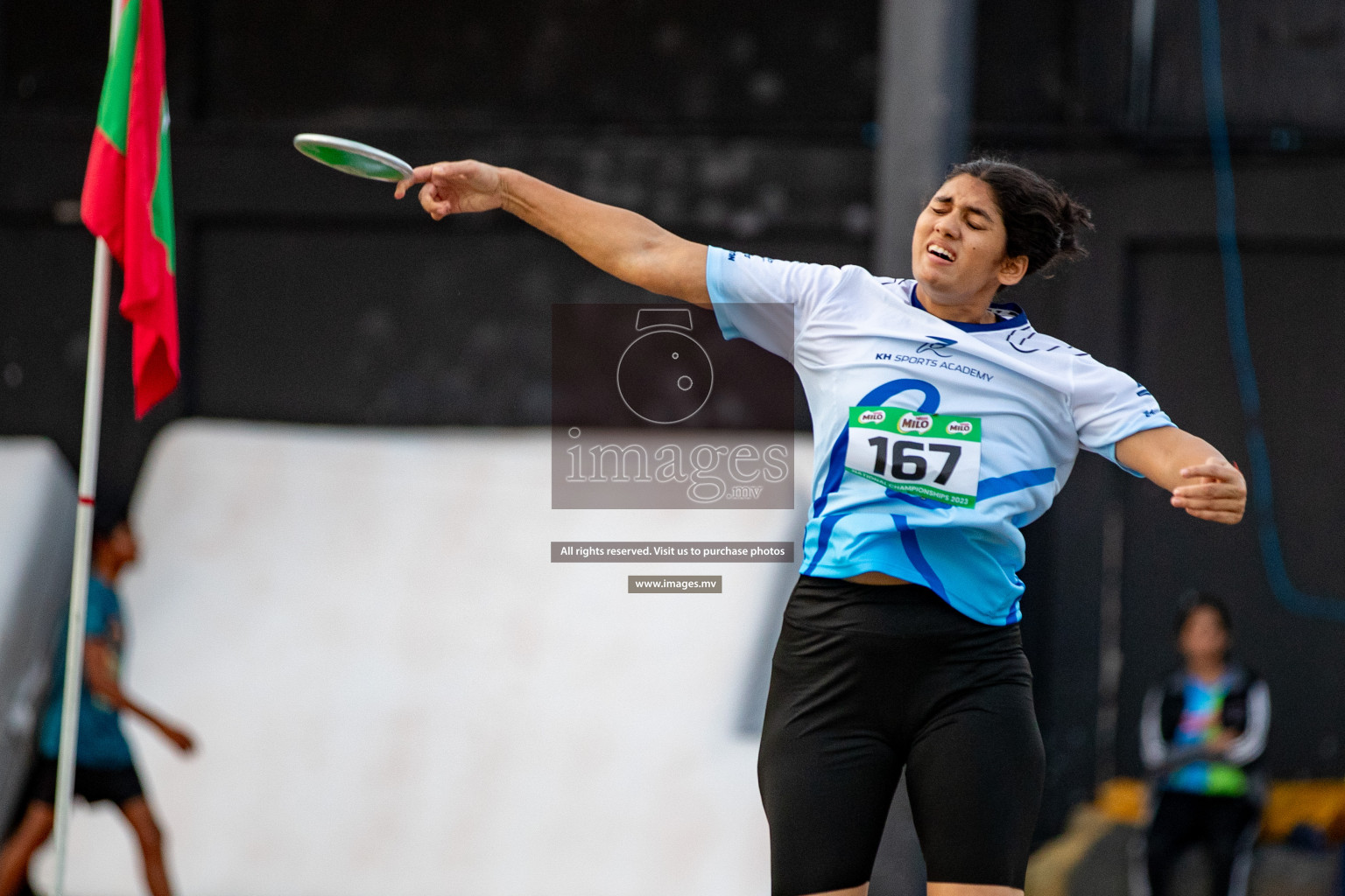 Day 2 of National Athletics Championship 2023 was held in Ekuveni Track at Male', Maldives on Friday, 24th November 2023. Photos: Hassan Simah / images.mv