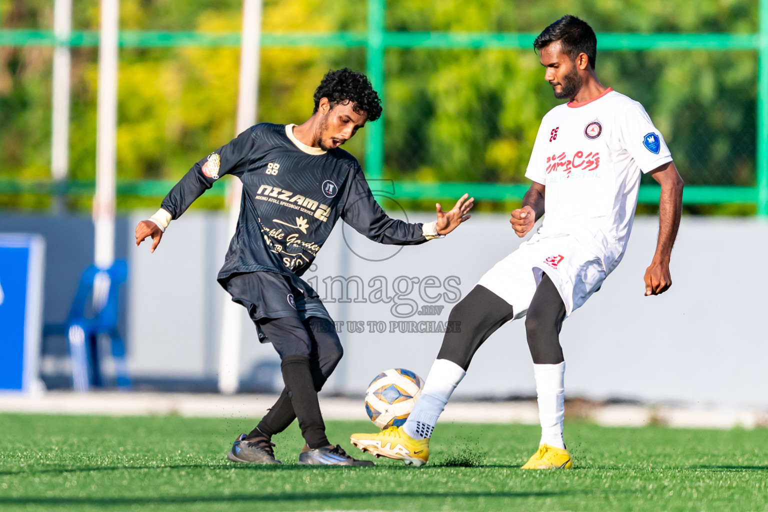 Furious FC vs JT Sports from Manadhoo Council Cup 2024 in N Manadhoo Maldives on Saturday, 24th February 2023. Photos: Nausham Waheed / images.mv