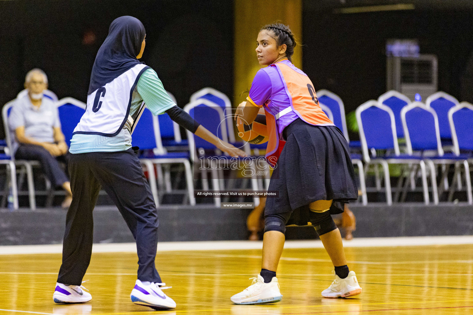 Day2 of 24th Interschool Netball Tournament 2023 was held in Social Center, Male', Maldives on 28th October 2023. Photos: Nausham Waheed / images.mv