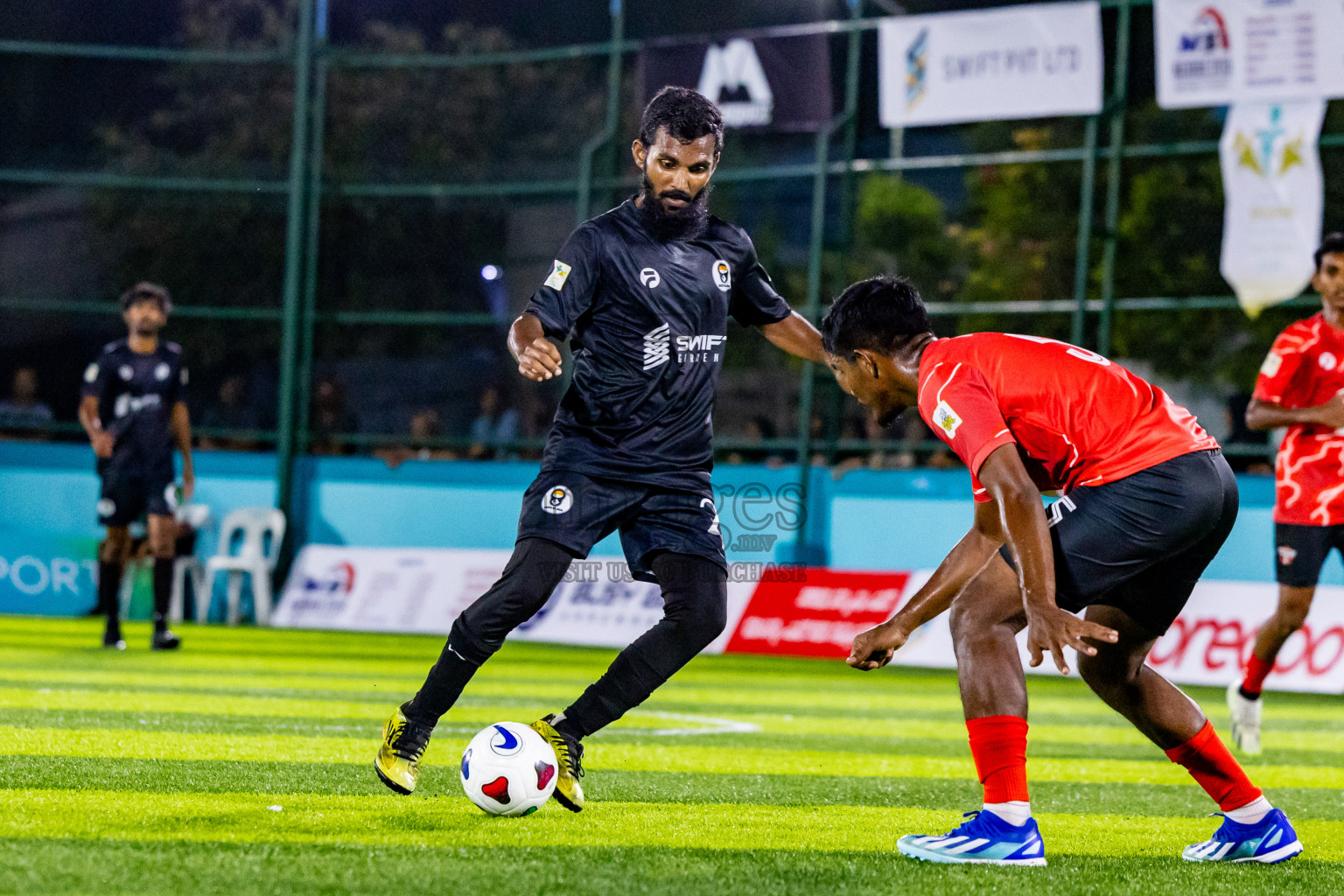 Much Black vs Raiymandhoo FC in Day 3 of Laamehi Dhiggaru Ekuveri Futsal Challenge 2024 was held on Sunday, 28th July 2024, at Dhiggaru Futsal Ground, Dhiggaru, Maldives Photos: Nausham Waheed / images.mv