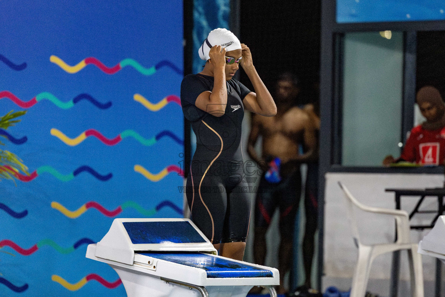 Day 5 of National Swimming Competition 2024 held in Hulhumale', Maldives on Tuesday, 17th December 2024. Photos: Hassan Simah / images.mv