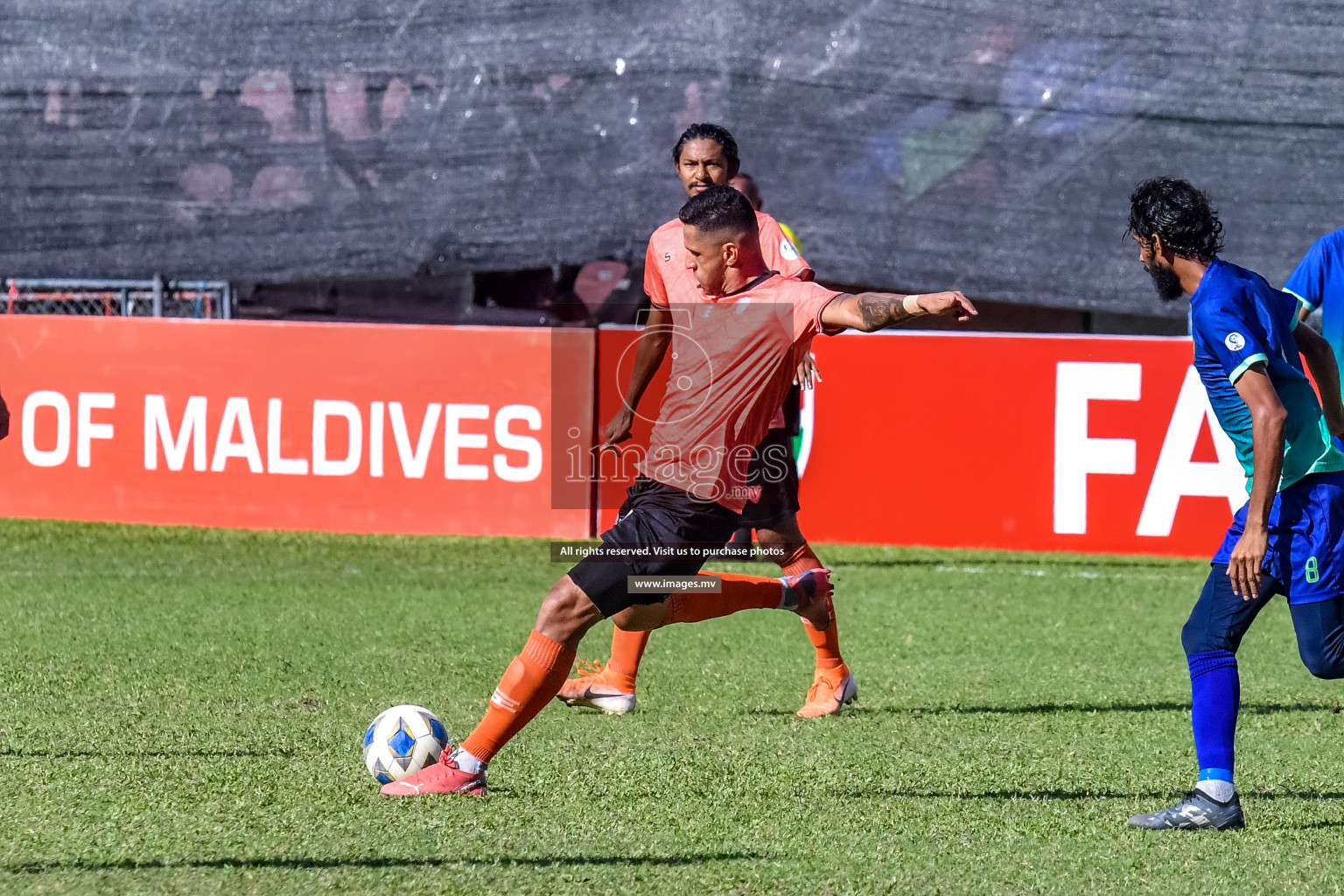 Club Eagles vs Super United sports in the FA Cup 2022 on 15th Aug 2022, held in National Football Stadium, Male', Maldives Photos: Nausham Waheed / Images.mv