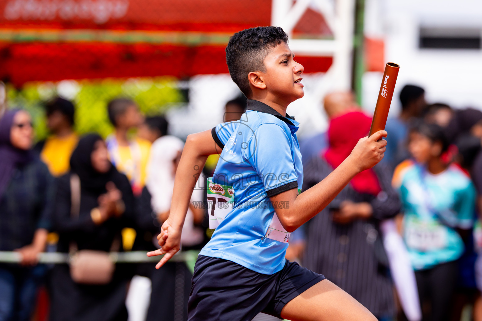 Day 6 of Inter-school Athletics Championship 2025 held in Ekuveni Synthetic Track, Male', Maldives on Sunday, 12th October 2025. Photos by: Nausham Waheed / Images.mv