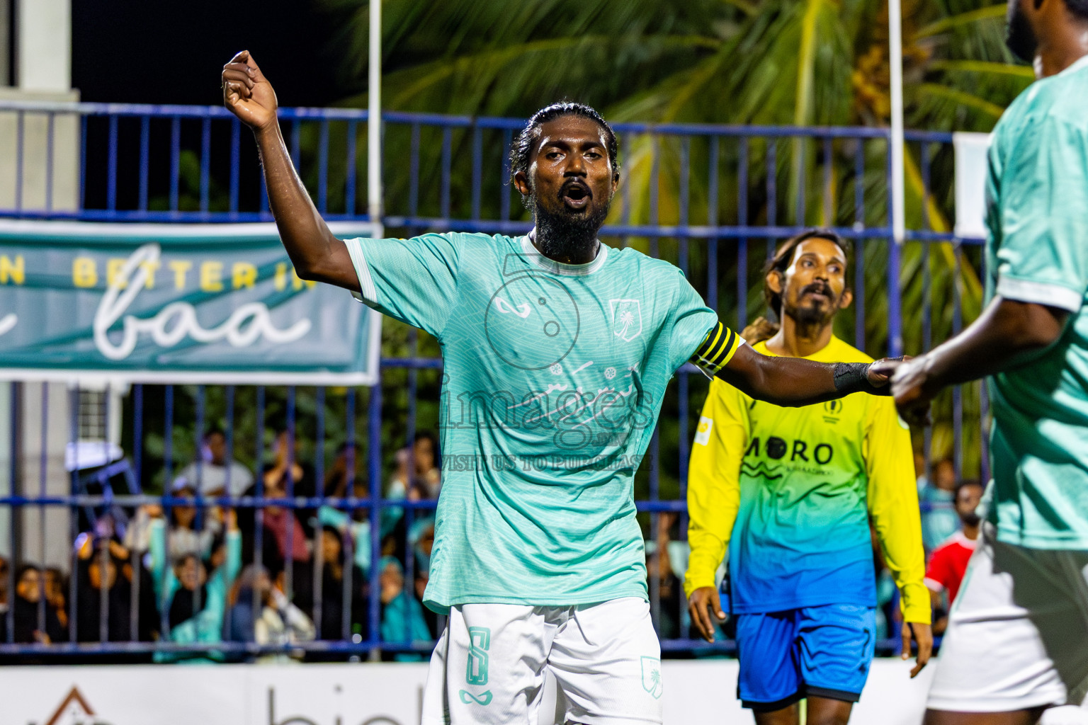 Dhonfan vs Kihaadhoo in Day 6 of Better in Baa Futsal Fiesta 2025 Men's division held in B. Eydhafushi, Maldives on Monday, 10th November 2025. Photos: Nausham Waheed / images.mv
