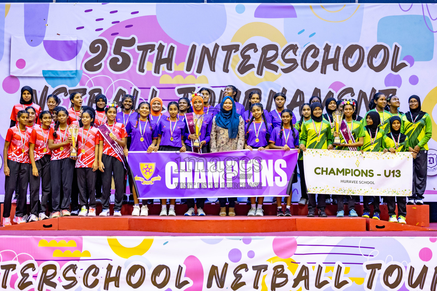 Closing Ceremony of Inter-school Netball Tournament held in Social Center at Male', Maldives on Monday, 26th August 2024. Photos: Hassan Simah / images.mv