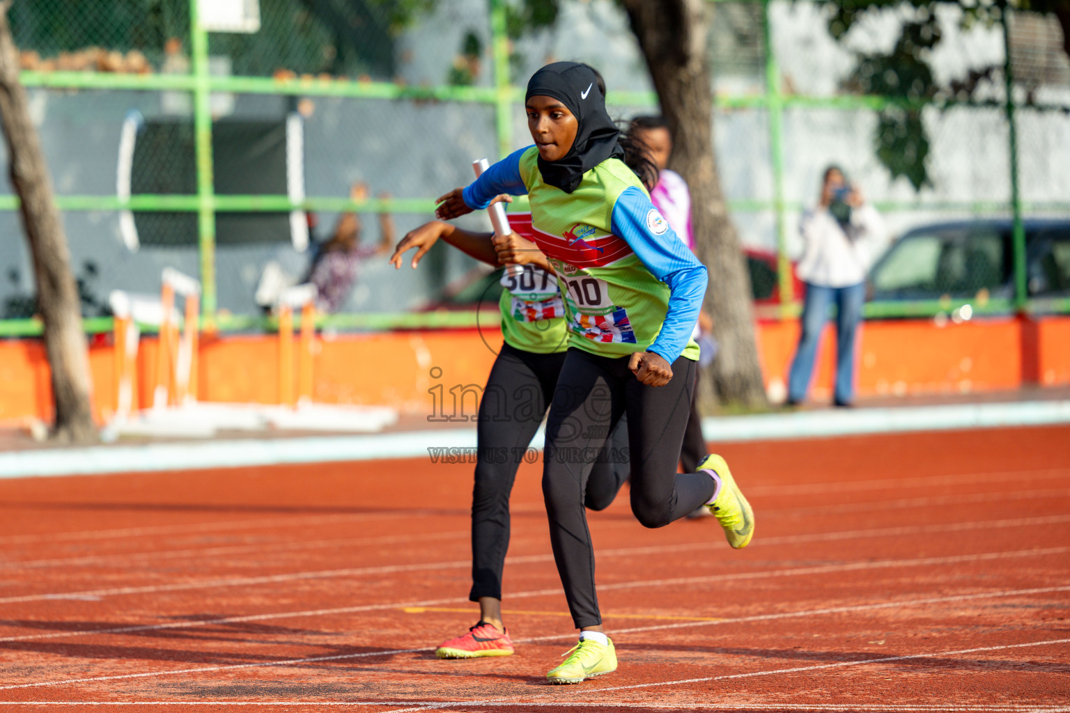 Day 2 of 12th Milo Association Championships was held in Ekuveni Track at Male', Maldives on Friday, 25th April 2025. Photos: Hassan Simah / images.mv
