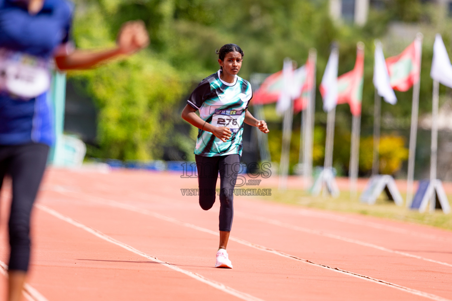 Day 3 of MWSC Interschool Athletics Championships 2024 held in Hulhumale Running Track, Hulhumale, Maldives on Monday, 11th November 2024. 
Photos by: Hassan Simah / Images.mv