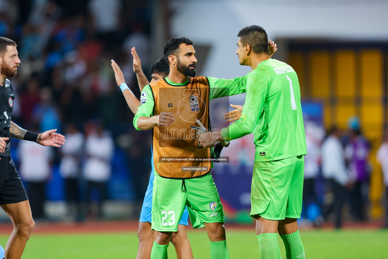 Lebanon vs India in the Semi-final of SAFF Championship 2023 held in Sree Kanteerava Stadium, Bengaluru, India, on Saturday, 1st July 2023. Photos: Nausham Waheed, Hassan Simah / images.mv