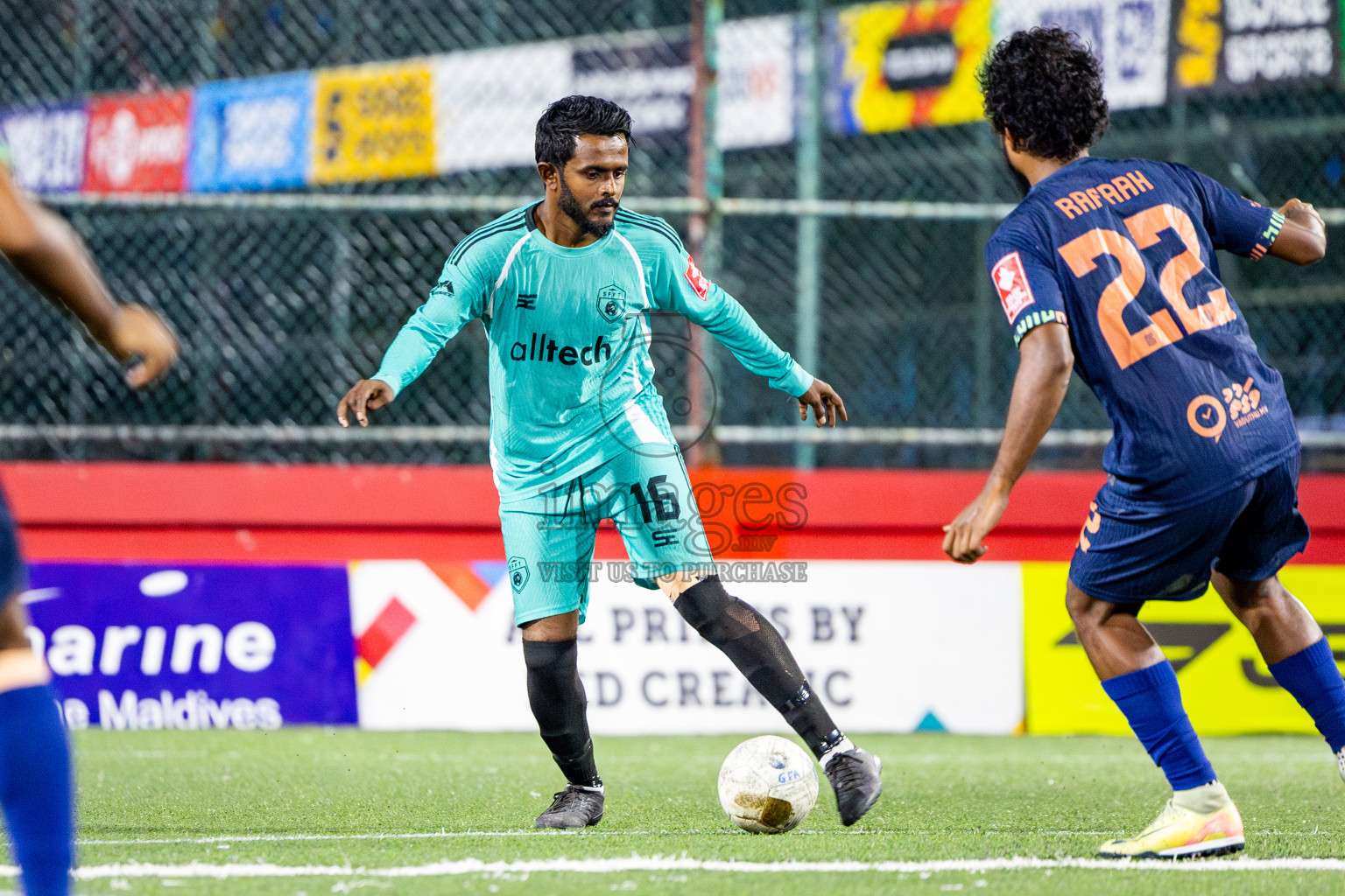 S Hithadhoo vs S Feydhoo in zone round on Day 32 of Golden Futsal Challenge 2025 was held on Wednesday , 5th February 2025, in Hulhumale', Maldives. Photos: Nausham Waheed / images.mv